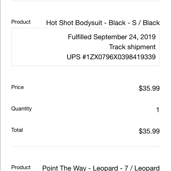 Miss Lola Hot Shot Bodysuit - Picture 6 of 6